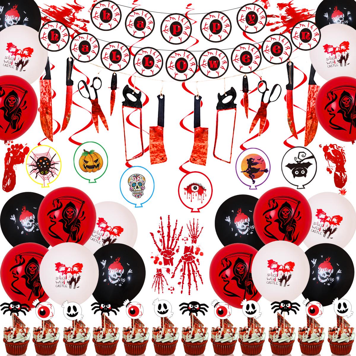 

Набор воздушных шаров для фестиваля призраков на Хэллоуин для украшения вечеринки и торгового центра