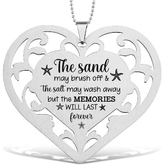 Вдохновляющее украшение в форме сердца из нержавеющей стали с выгравированной цитатой: «В жизни важно не то, что мы имеем, а кто у нас есть», сентиментальный подарок для друзей, семьи, The Memories Will Last Fo