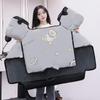 Electric Vehicle Windshield Fleece Cape: Thick, Full Coverage Neck & Shoulder Protector for Warmth and Windproof Cold Protection.