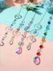 Silver Iridescent Crystal Suncatcher Wedding Decor Home Wedding Party Decoration Ornament Creative Gift