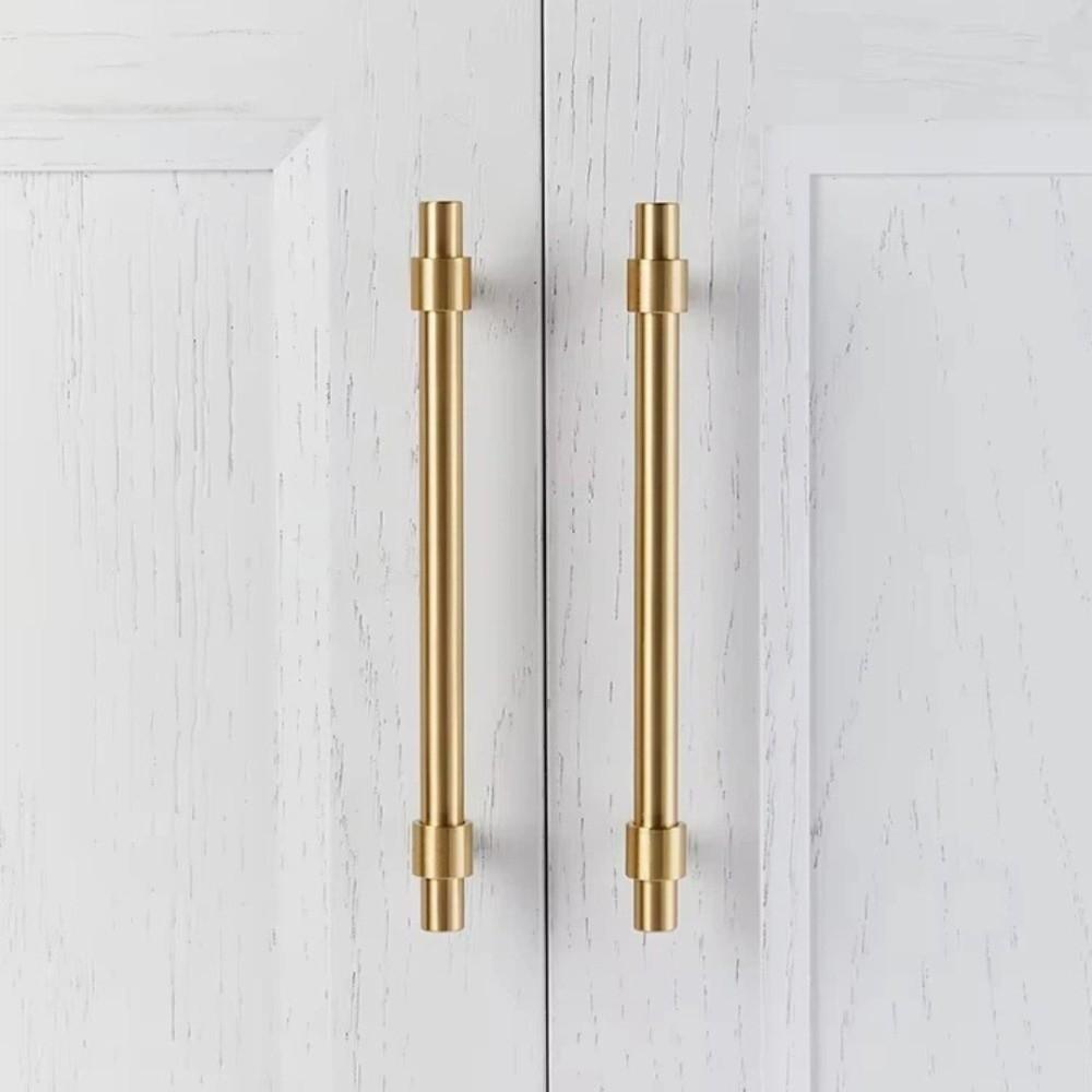 T Shape Cabinet Handles Satin Brass Furniture Handles Modern Pull Handles  Kitchen Cabinet Wardrobe