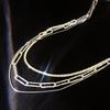Korean Retro Starry Sparkle Necklace: Women's Temperament Clavicle and Snake Bone Chain Jewelry
