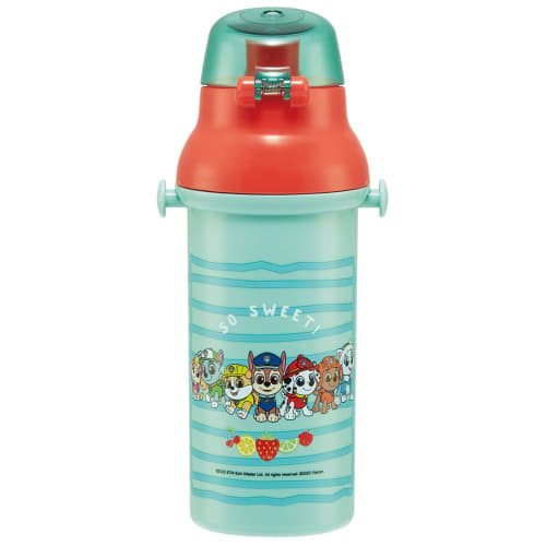 Skater Paw Patrol Fruit Water Bottle, 480ml, for Boys, Antibacterial Plastic, Made in Japan, PSB5SANAG-A