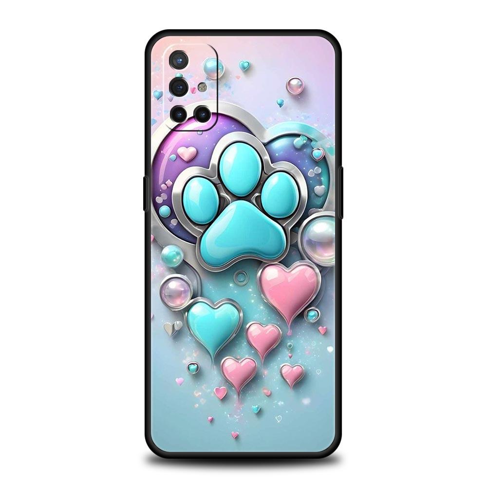 Phone Case For Oneplus 13R 13 12 10T 11 R10 Nord N100 N200 N10 9 9R CE 2 3 Z Pro Lite 5G Soft TPU Cover Og Paw Print Aesthetics