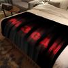 2023 M3GAN Horror Movie Throw Blanket Mysterious Character Soft Plush Fleece Lightweight Couch Bed Funny Halloween Friend Gift