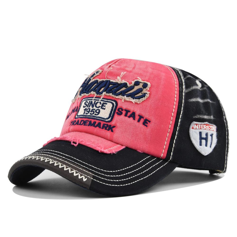 Summer Sports Embroidery Hip-hop Letter Hat Baseball Hats New Unisex Sunshade Color Breathable Fashion Washed Cotton Sun Hat