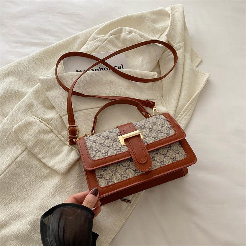 2024 New Vintage Style High-quality Single Shoulder Bag With Unique Print Design