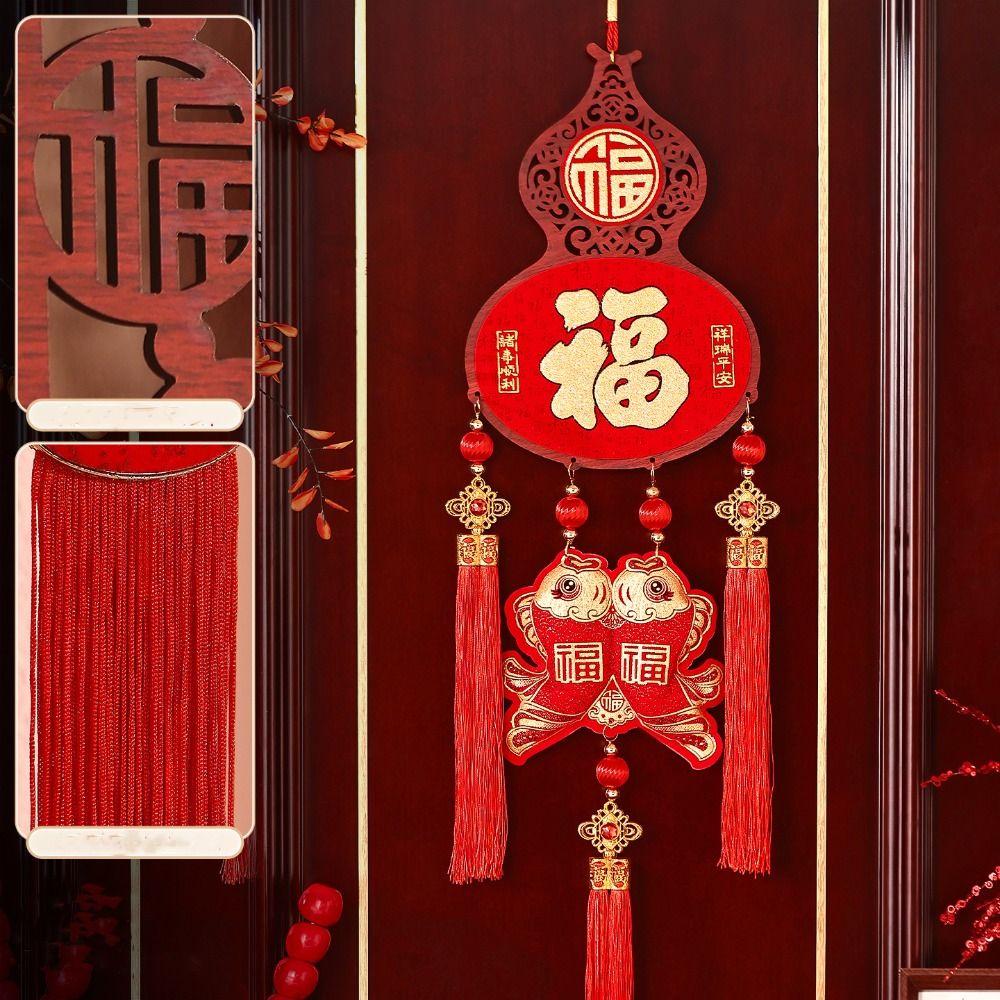 Handmade Chinese Lucky Character Pendants Traditional Chinese Knot Pendant  Living Room Decoration