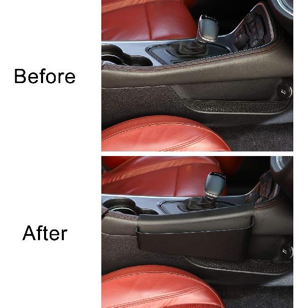 Voodonala for Challenger Gear Tray Gear Shift Hanging Storage Box Gear Side Organizer Tray Compartment for 2015-2024+ Dodge Challenger Interior