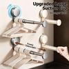 Suction Cup Hanger Collector New Multi-functional Telescopic Non-punching Non-marking Clothes Rack Wall Hanging Storage Tools