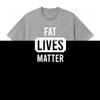 Herren Jungen Fett Leben Zählt Neuheit T-Shirt vintage Gewaschen Vielseitig Lässig Stilvoll Bequem homme streetwear Atmungsaktiv