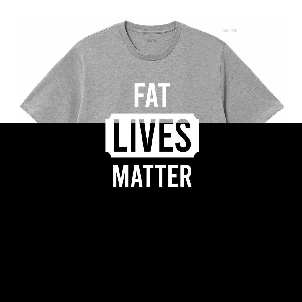 Herren Jungen Fett Leben Zählt Neuheit T-Shirt vintage Gewaschen Vielseitig Lässig Stilvoll Bequem homme streetwear Atmungsaktiv