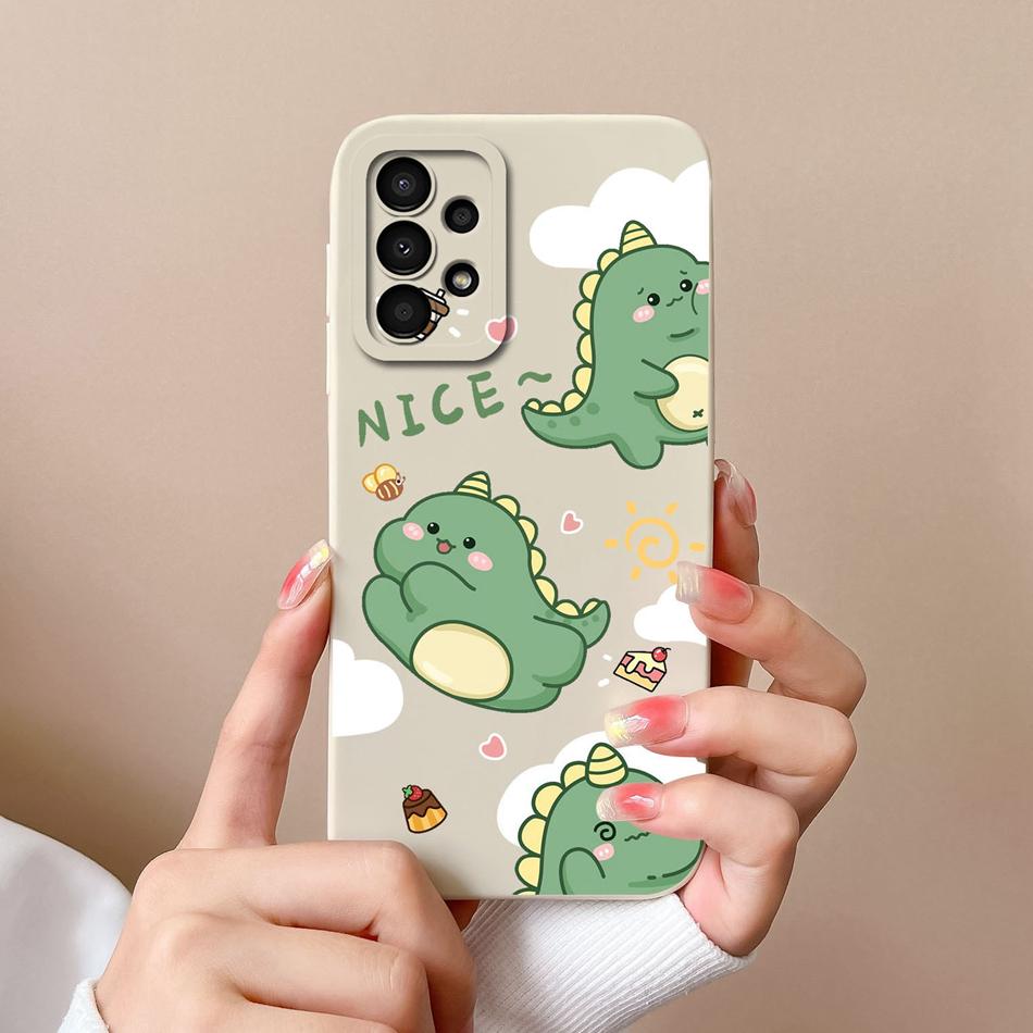 Case For Samsung Galaxy A13 A 13 4G 5G New Design Soft Liquid Silicone Full Coverage Back Cover Anti Slip Shockproof Bumper Capa