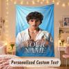 Custom Personalized Tapestry,Benson Boone Print Custom Name Text Wall Art Hanging for Bedroom