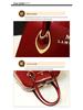 Patent Leather Mom's Handbag: Fashionable Genuine Leather Crossbody Shoulder Bag