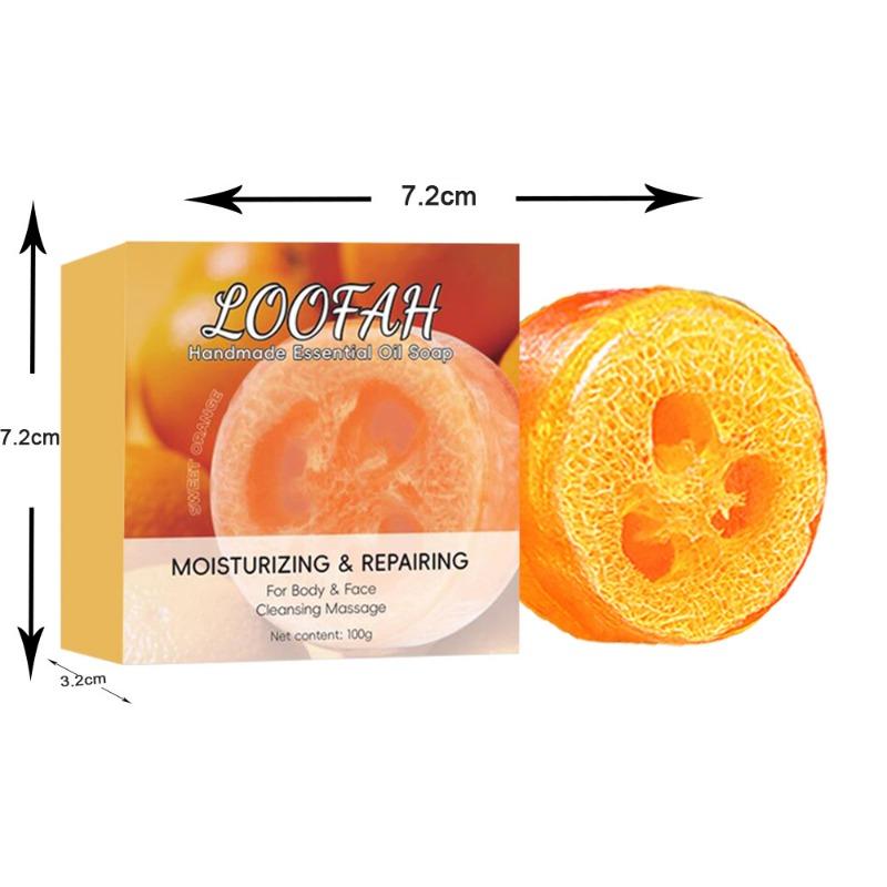 1PC soap loofah soap essential oil soap turmeric soap bath soap handmade soap koji acid lemon soap