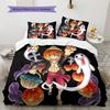 Cartoon Pattern Bedding Quilt Set Quilt Cover Pillowcase Home Decoration Birthday Gift (1 * Duvet Cover + 2 * Pillowcase, Without Core)