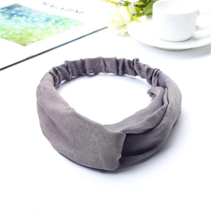 Frauen Knoten Stirnband Seide Baumwolle Kreuz Turban Haarband Solide Elastische Haar Bands Kopfschmuck