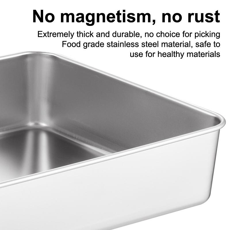 Tiramisu Muffin Pan Stainless Steel Cheesecake Pan Baking Mould Rectangle Cake Pan For Birthday Cake Cake Bread Chiffon Tiramisu