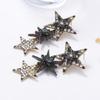Exaggerated Temperament Shiny Rhinestone Zircon Star Splicing Tassel Dangle Earrings for Women Exquisite Luxury Piercing Jewelry