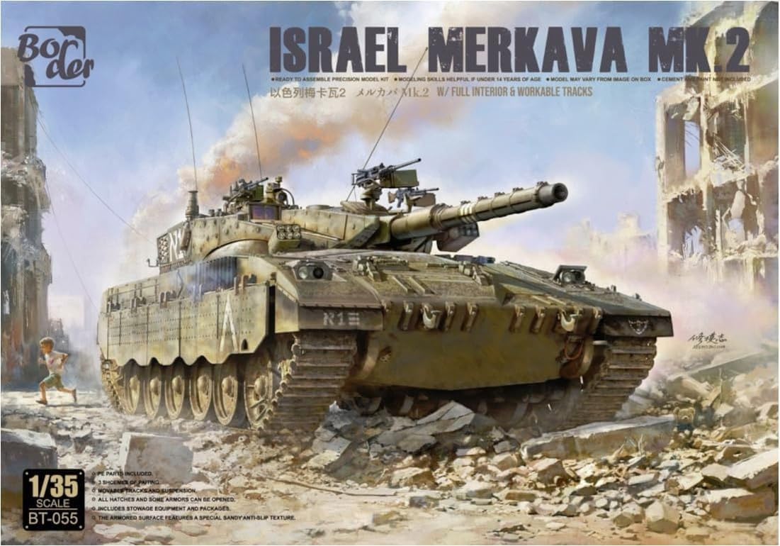 

Border Model Israeli Merkava with Full Interior Plastic Model Kit BT055 1/35 Mk.2 (Tank)