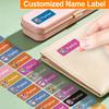 Custom Name Stickers - Waterproof Labels For School Books Pens Pencil Cases Water Bottles | Durable  Fashionable