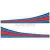 Zestaw 30 cm Wycinane Naklejki PCV Martini Racing Paski do Samochodu Moto Naklejka Winylowa Zewnętrzna Naklejki na Karoserię Wsparcie Prywatnej Personalizacji