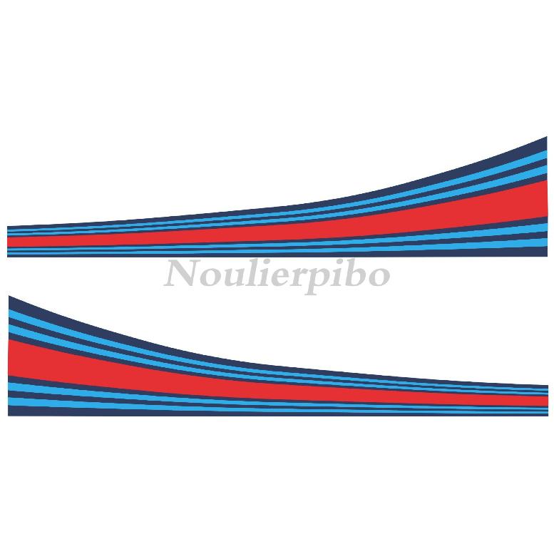Zestaw 30 cm Wycinane Naklejki PCV Martini Racing Paski do Samochodu Moto Naklejka Winylowa Zewnętrzna Naklejki na Karoserię Wsparcie Prywatnej Personalizacji