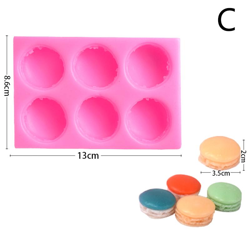 

Силиконовые формы для макарон с 2/6 отверстиями, форма для помадки, шоколадного десерта, мыла, кухонная выпечка, украшения тортов, инструменты