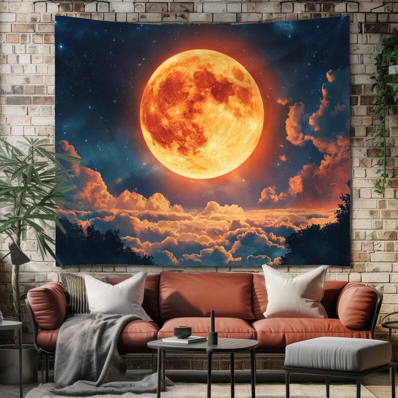Full Moon tapestry 75x100 чёрный