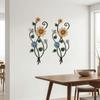 2D Wall Decoration Plate Country Style Flower Garden Decoration Decoration Crafts  Home