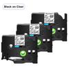 5PCS 231 241 Compatible for Brother Tz TZe-231 Tz-241 Tze-131 631 831 335 Tapes Black On White 12mm Label Tape for P-Touch Maker