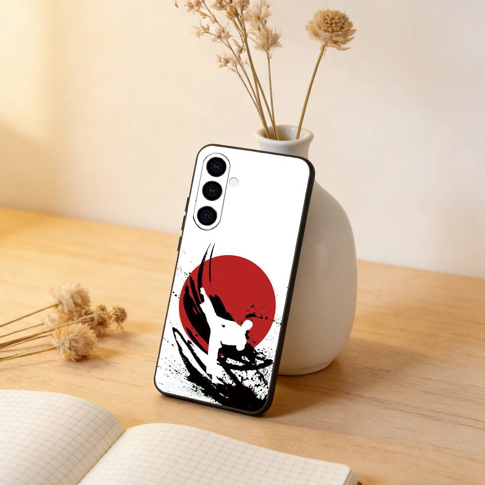 

Karate Phone Case Black Silicone Soft For Samsung Galaxy A73,A72,A71,A70,A53,A52,A51 Samsung a42 5g