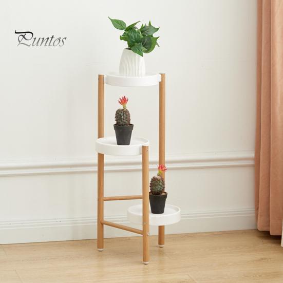 3 Tier Plant Stand Indoor Metal Flowerpot Stand Potted Plants Holder Floor Standing Plant Display Shelf for Home Office Balcony Bedroom