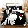 3D Print Death Anime Note Beding Set Young Boys Young Girls Twin Quen King-Sized Dimensionsd Dimensions Soft Duvet Cover Pilowcase Bed boys Adult