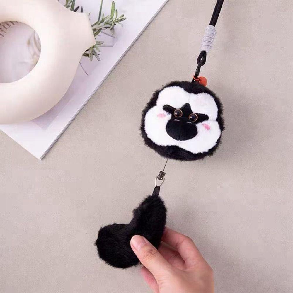 Cats Plush Dolls Pendant Raccoon Dog Zoo Animals Plush Keyring Plush Keychain  Decorative Item