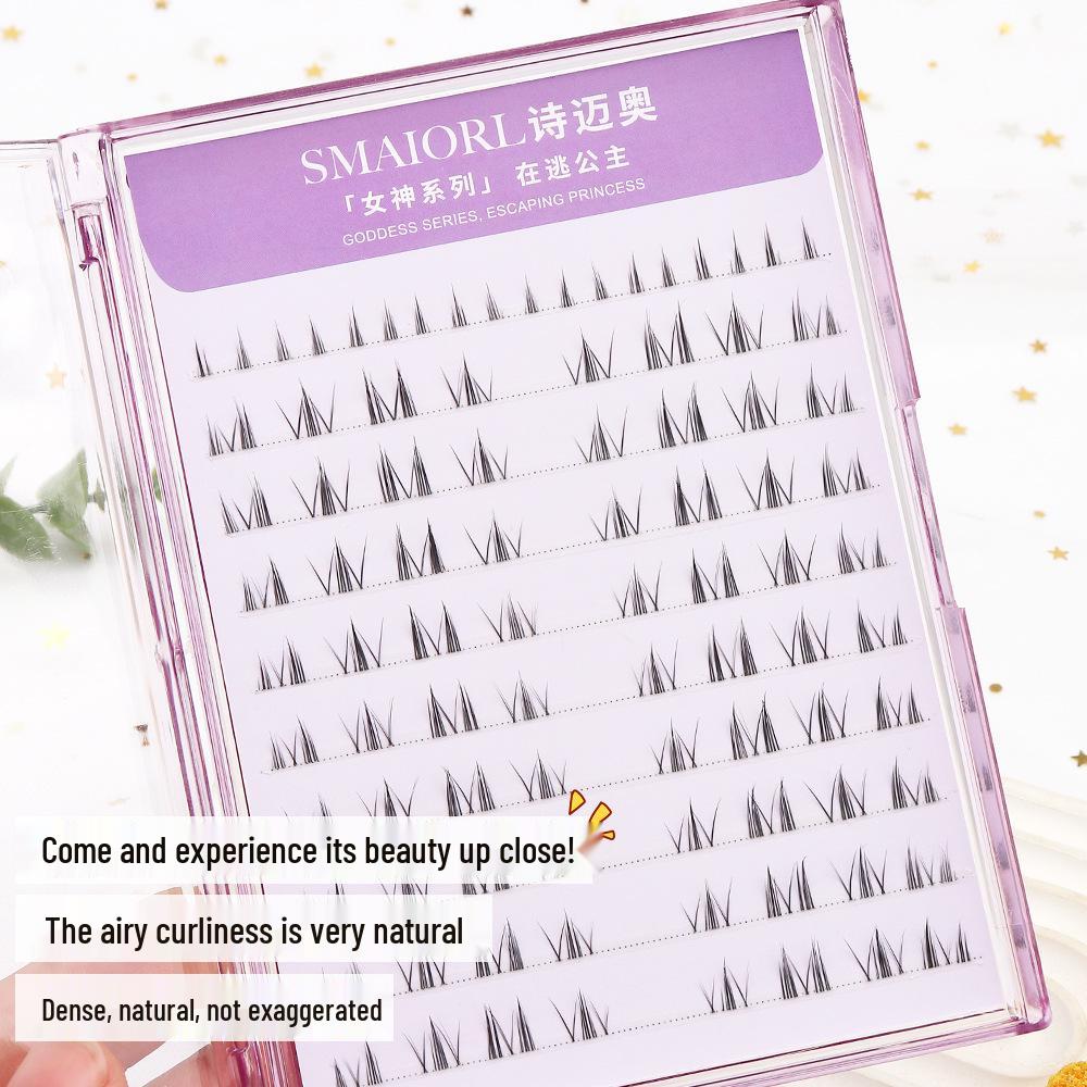 

SMAIORL Shimaiao Natural Short Self-Adhesive False Eyelashes with Transparent Stem