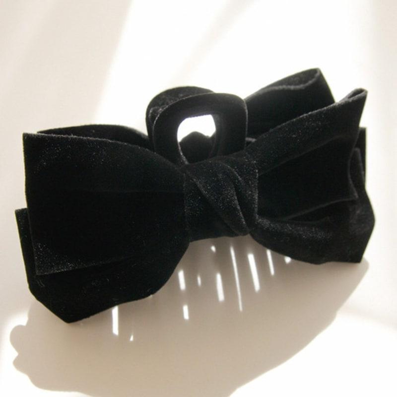 

J.Lauren Velvet Ribbon Single Hair Claw Clip H01289 single type