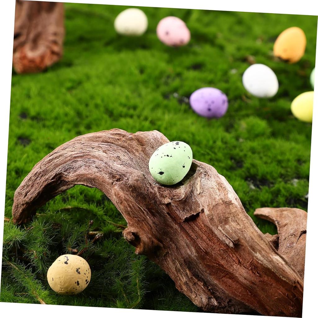 100Pcs Colorful Mini Easter Eggs Bulk Decorative Foam Easter Eggs for DIY Crafts Basket Stuffers Decoration Party Favors Supplies