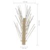 6 Piece Bird Deterrent Spikes Set 3 m Plastic 5 Row Design