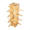 Wood And Glass Display Stand, Multi-Layer Wooden Eyeglass Rack, Heavy Duty, Organizer For,
