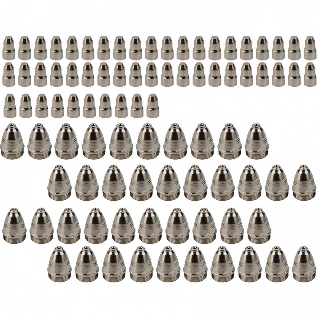 50*CuCrZr Guard Nozzle&50*Electrodes For CUT-70 CUT-80 CUT-100 Cutting Machines.