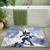 Pokemon Summer Festival Night Print Non-slip Doormat, Soft Absorbent Floor Rug for Home Decor