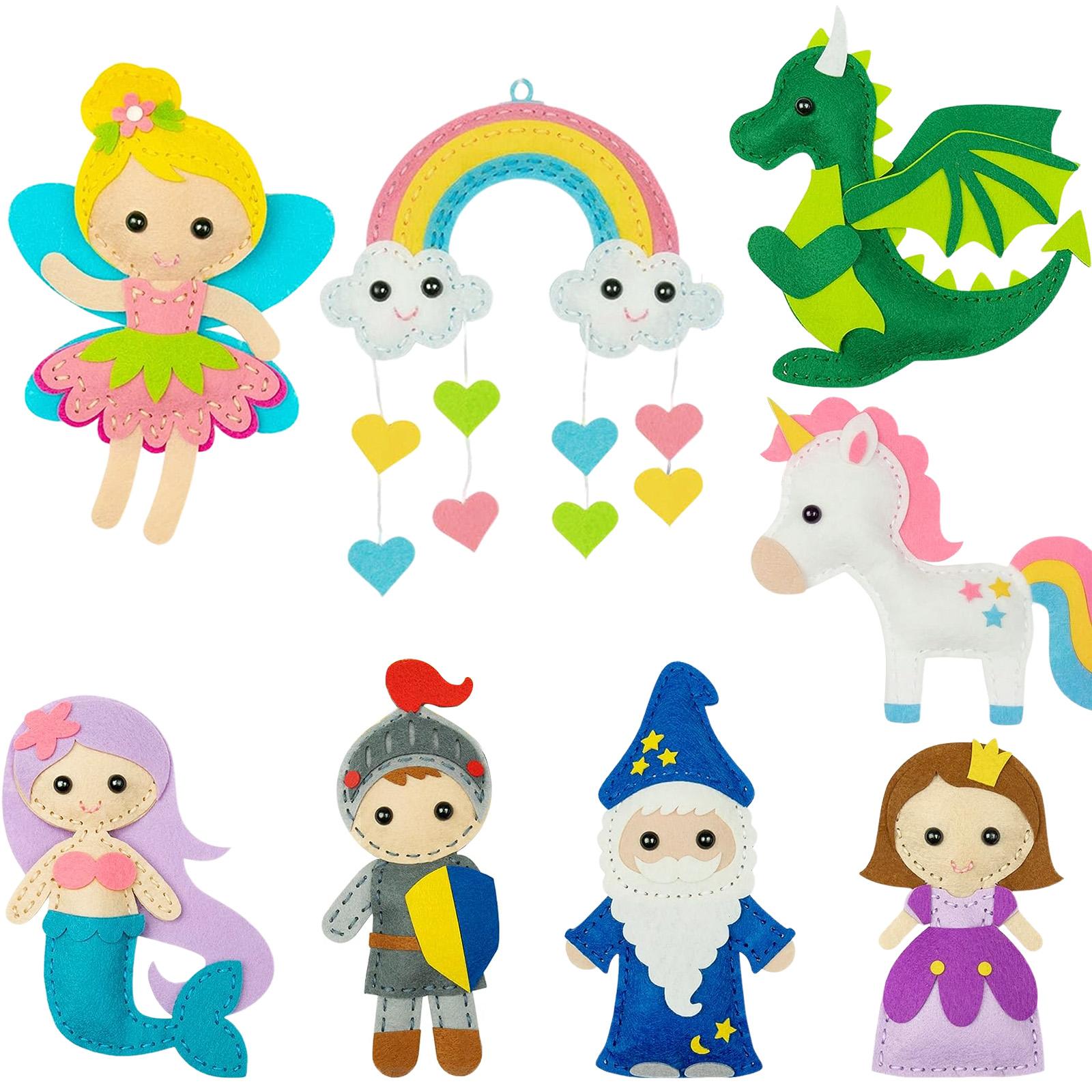 Детский швейный набор Мультисерия Набор для рукоделия Ручной DIY Швейный набор из фетра Животное Набор для рукоделия Детский развивающий швейный набор