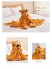 Super Soft Hooded Children's Coral Fleece Bath Towel Poncho - Thick, Absorbent, and Quick-Drying Baby Bathrobe
