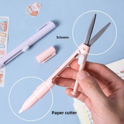 Creative Pen Double-headed Knife, Handbook Cutting, Paper Trimming, Mini Scissors, Carving Knife