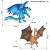 Oenux Original Mythical Chinese Dragon Dinosaurs Action Figures Animals Model Solid PVC Decoration Collection Kids Toy Gift