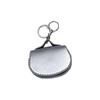 Stylish Leather Keychain Holder Mini Pouch For Earphones Compact Design Sturdy Metal Clip Accessory For Daily Essential