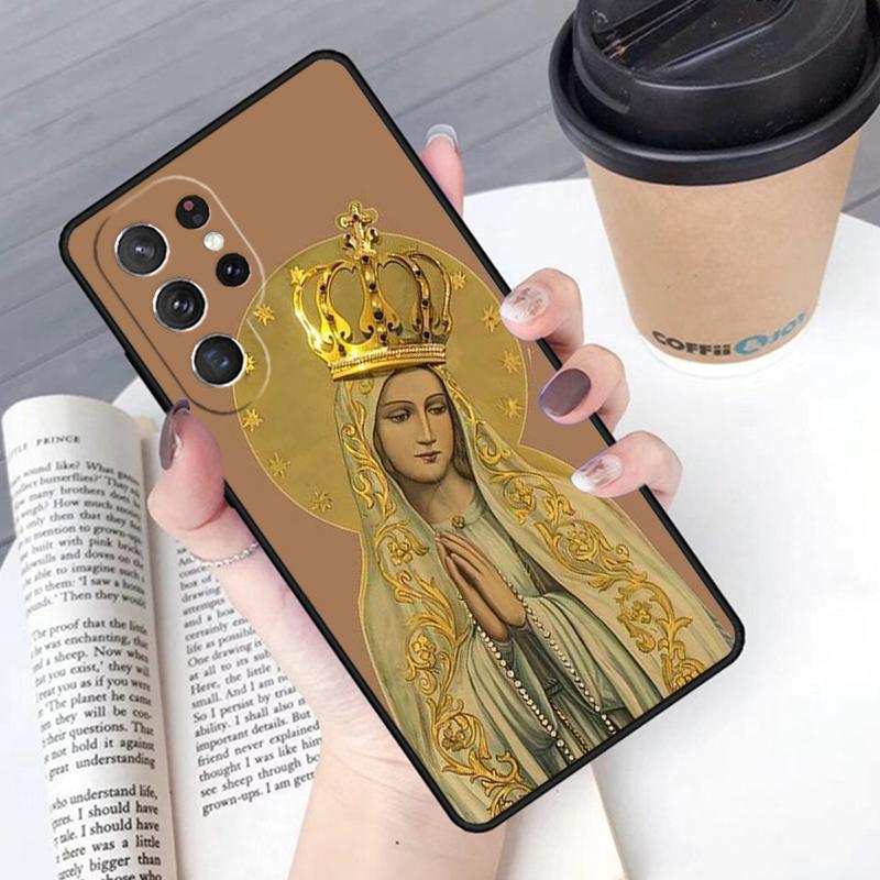 Immaculate Conception Virgin Mary Jesus phone case Cover For Samsung Galaxy S24 S25 Ultra S21 S22 S10E 10 Plus Note 20 FE S23