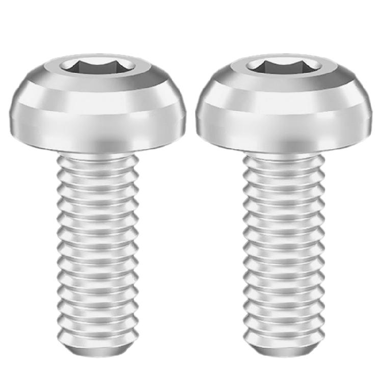 2Pcs Titaniums Alloys Bike Bottle Holder Screw M5x12mm Water Bottle Cage Bolts Hexagon Socket Head Bolts Screws Bike Part
